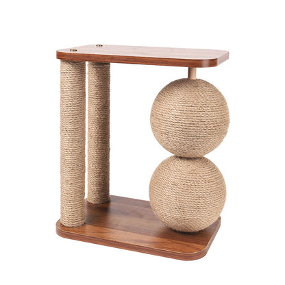 Sell My Stuff cat tree with rope-scratching posts, top, and two sisal ball scratchers on Tampa Home & Garden Store