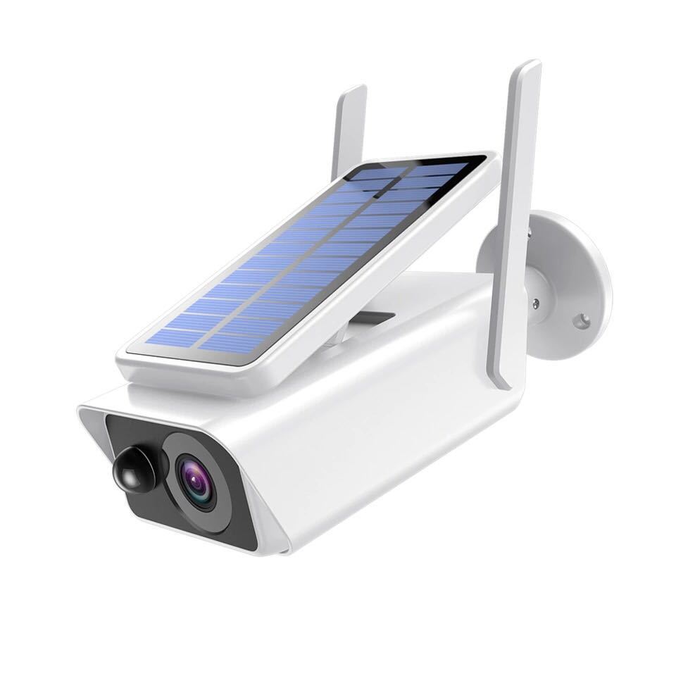 Wireless Wifi Solar Rechargeable Battery Camera white with wall mount by Sell My Stuff on Tampa Home & Garden Store