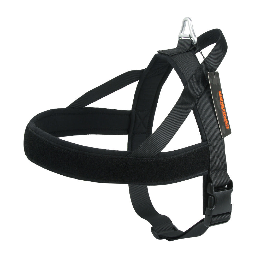 Large and Medium-Sized Dog Harness by Pet Zen black padded with metal D-ring on Tampa Home & Garden Store