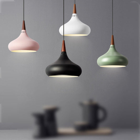 Decorative Lamps And Lanterns Modern And Simple Single Head Solid Wood Chandelier - Tampa Home & Garden Store