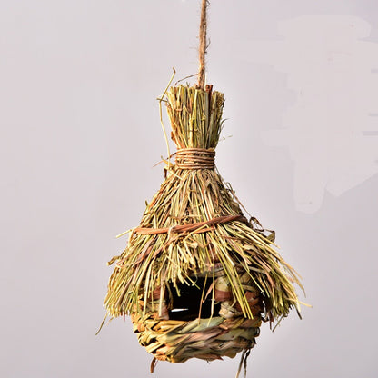 Hand-knitted bird nest hanging decoration made of natural straw Sell My Stuff Bird Cages & Stands on Tampa Home & Garden Store