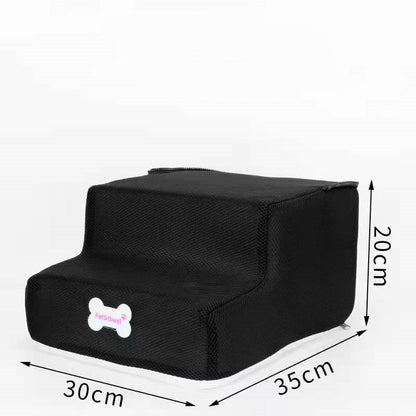 Pet Sponge On The Sofa Bed Climbing Ladder, black padded sponge step, 30x35x20 cm, Sell My Stuff on Tampa Home & Garden Store