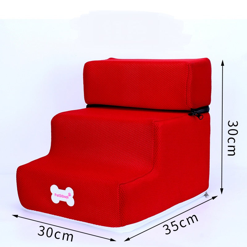 Pet Sponge On The Sofa Bed Climbing Ladder red two-tier dog sofa bed 30x35x30 cm Sell My Stuff on Tampa Home & Garden Store