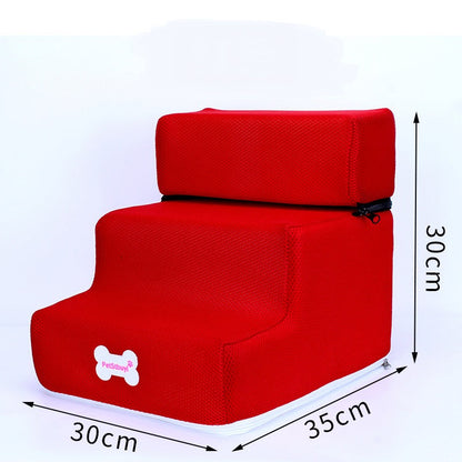 Pet Sponge On The Sofa Bed Climbing Ladder red two-tier dog sofa bed 30x35x30 cm Sell My Stuff on Tampa Home & Garden Store