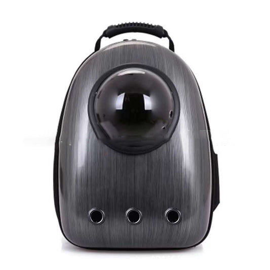 Pet Zen portable pet backpack with a black bubble window and three ventilation holes on Tampa Home & Garden Store