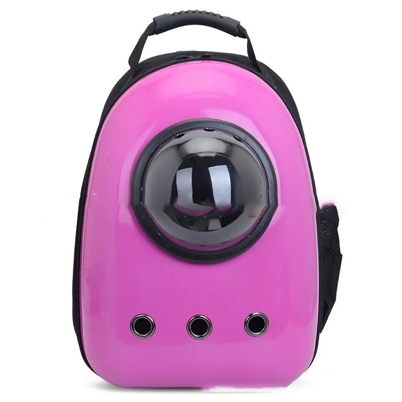 Pet Zen pink space bag pet carrier backpack with bubble window and vents on Tampa Home & Garden Store