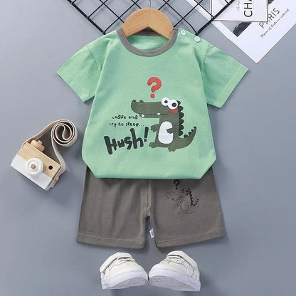 Summer Clothes for Infants and Kids Tee Shorts