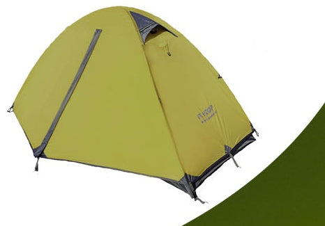 Outdoor camping tent in yellow with gray trim ultralight rainproof design My Store on Tampa Home & Garden Store