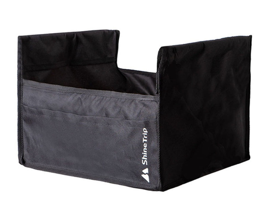 ShineTrip folding camping chair with storage pockets, gray-black, portable outdoor seating on Tampa Home & Garden Store
