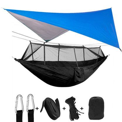 My Store parachute hammock double with mosquito net army green camping gear with carabiners on Tampa Home & Garden Store