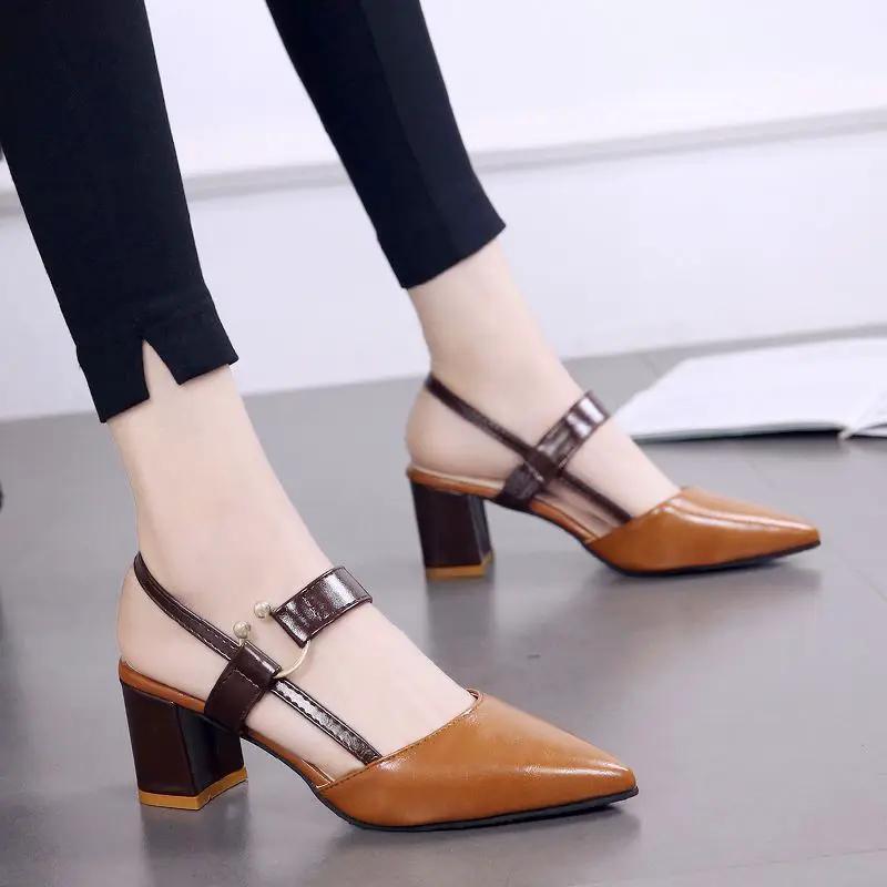 Summer Gentle Thick Heel Sandals for Women