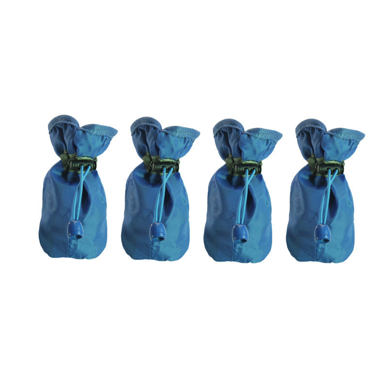 Pet Zen dog shoes four-season blue booties with drawstring, 4-pack non-slip on Tampa Home & Garden Store