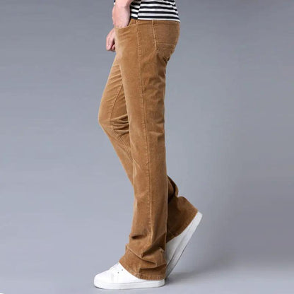 Korean Style Stretch Slim Flared Pants for Women