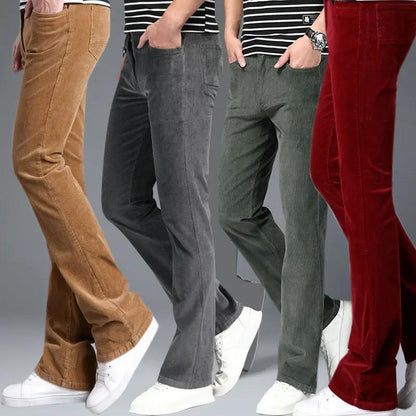 Korean Style Stretch Slim Flared Pants for Women