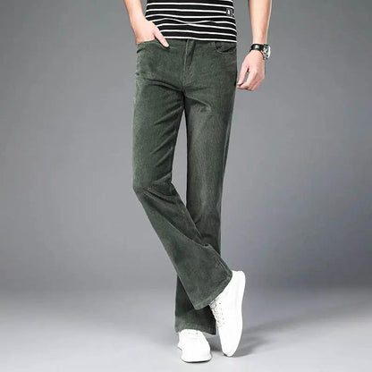 Korean Style Stretch Slim Flared Pants for Women