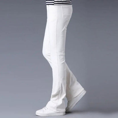 Korean Style Stretch Slim Flared Pants for Women