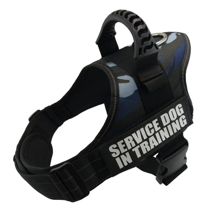 Pet Zen K9 dog harness camouflage nylon vest with top handle, reflective adjustable straps on Tampa Home & Garden Store