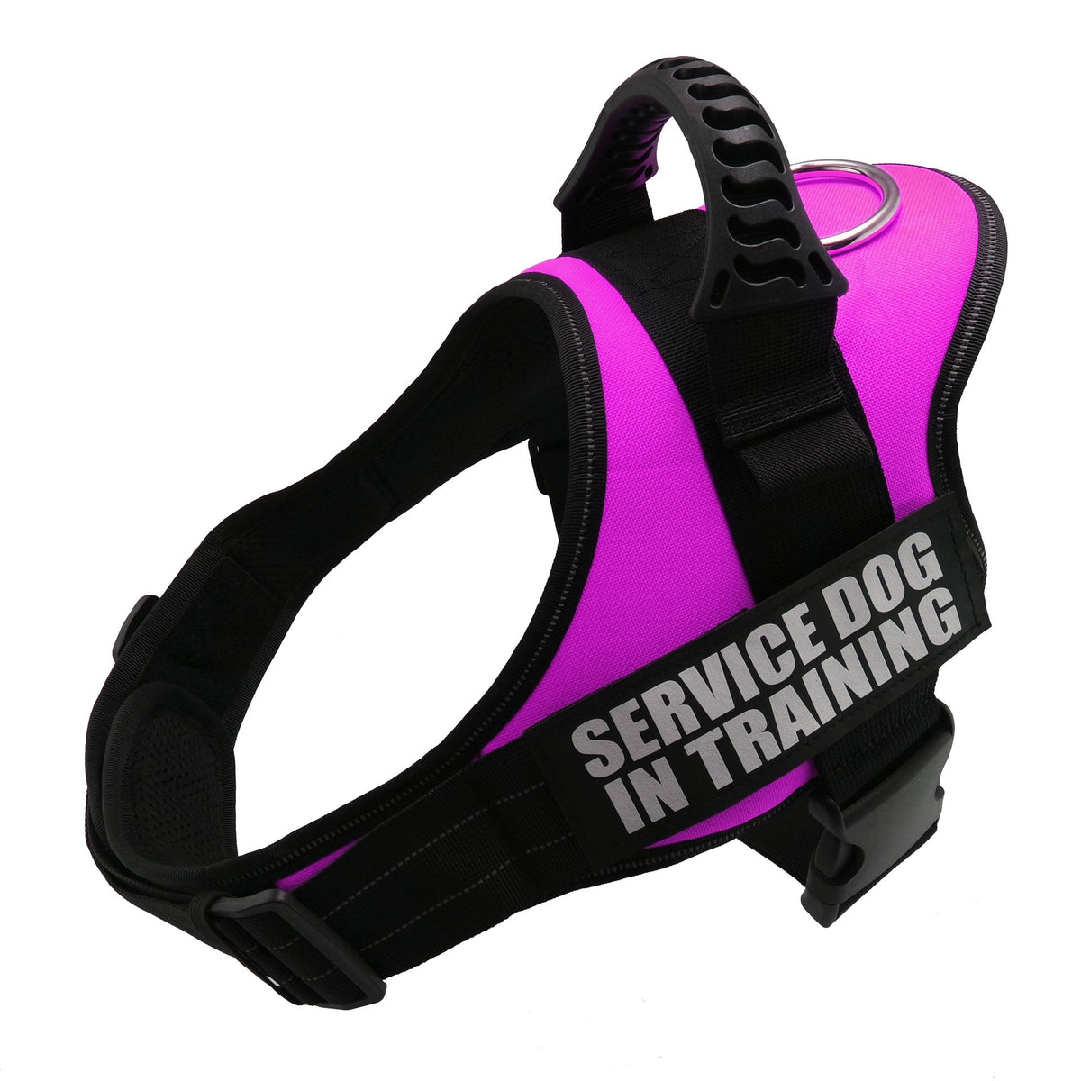 K9 harness for dogs pink vest with adjustable straps, top handle and metal D-ring on Tampa Home & Garden Store