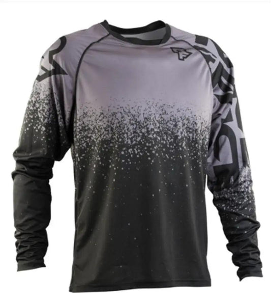 FLIPSTYLEZLLC mountain bike racing jersey gradient purple to black, sweat-absorbent, long-sleeve on Tampa Home & Garden Store