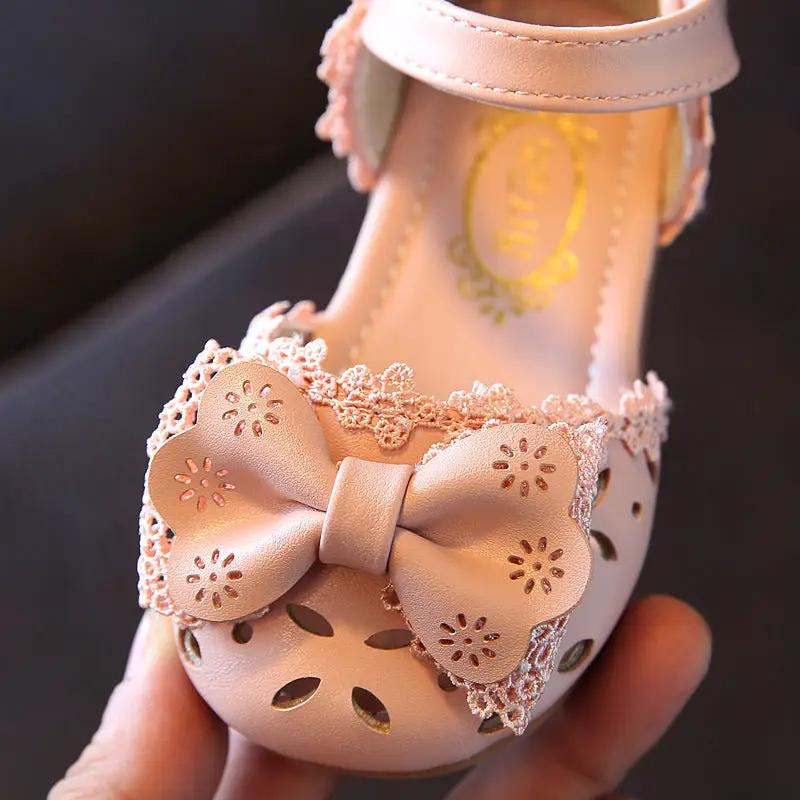 Korean Style Girls Single Shoes Soft Sole Toddler