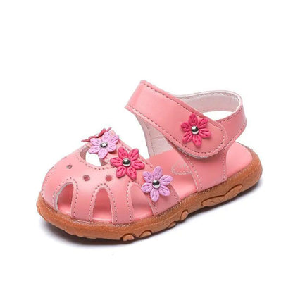 Korean Style Girls Single Shoes Soft Sole Toddler