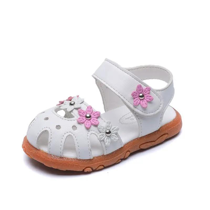 Korean Style Girls Single Shoes Soft Sole Toddler