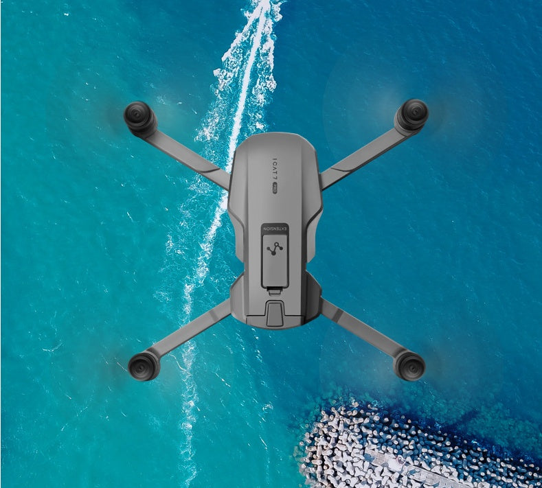 Sell My Stuff GPS drone folding quadcopter with HD camera gimbal in grey over blue ocean on Tampa Home & Garden Store
