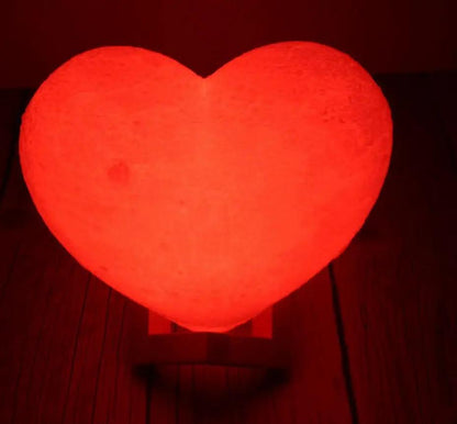 Love Night Light heart-shaped red moon light, FLIPSTYLEZLLC table decor on Tampa Home & Garden Store