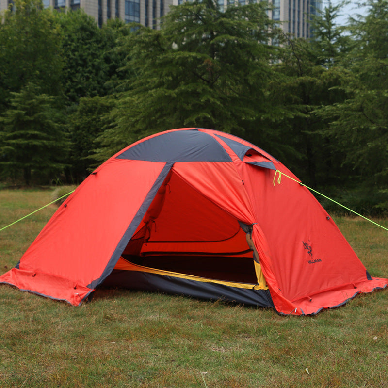Camping tent orange double-layer aluminum poles by My Store on Tampa Home & Garden Store