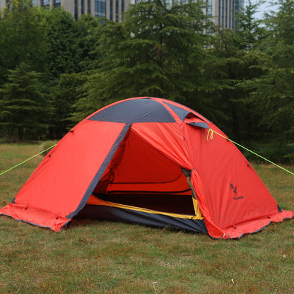 Camping tent orange double-layer aluminum poles by My Store on Tampa Home & Garden Store