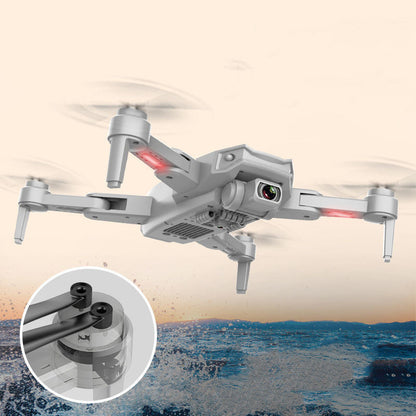 GPS High-def Dual Camera drone, Sell My Stuff quadcopter with front cam and red LEDs; hub close-up on Tampa Home & Garden Store
