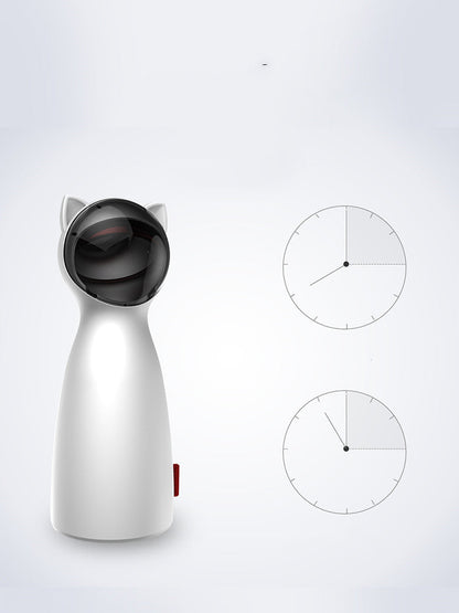 Automatic cat toy Sell My Stuff white cat-ear robot with dark dome head and red switch LED laser on Tampa Home & Garden Store