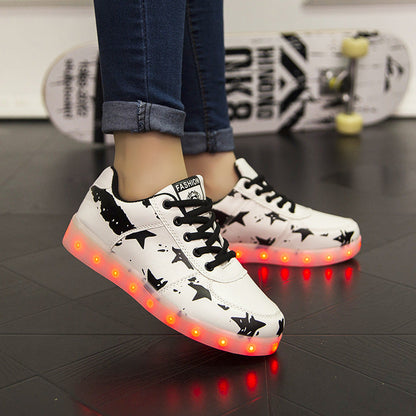 Kids Led Light Up Shoes With Seven Color Lights