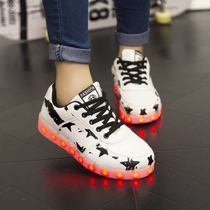 Kids Led Light Up Shoes With Seven Color Lights
