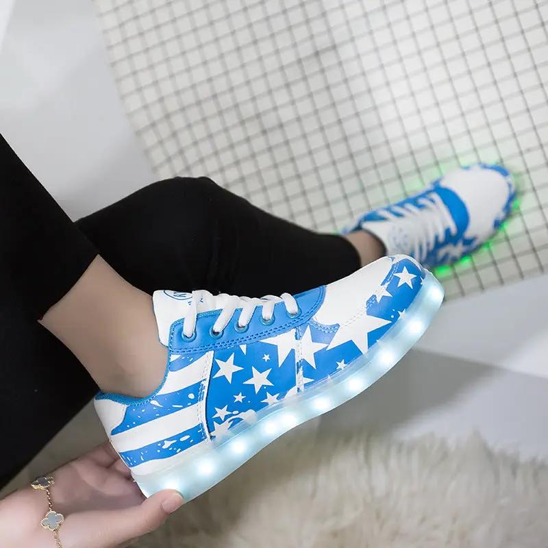 Kids Led Light Up Shoes With Seven Color Lights