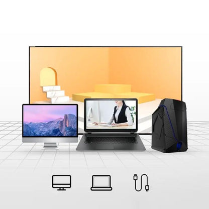 Smart Voice Mouse 2.4G wireless translator by FLIPSTYLEZLLC; black quad computer setup on Tampa Home & Garden Store