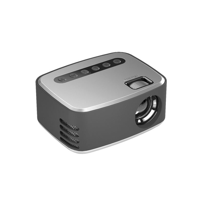 My Store Mini Mini Projector, gray portable 1080P HD projector with top controls and front lens on Tampa Home & Garden Store