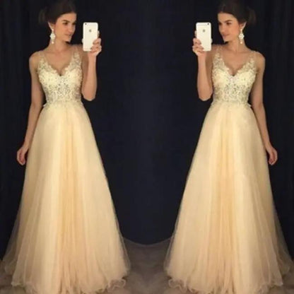 Lady Lace Dresses Gown ivory beaded lace bodice with tulle skirt pair FLIPSTYLEZLLC on Tampa Home & Garden Store