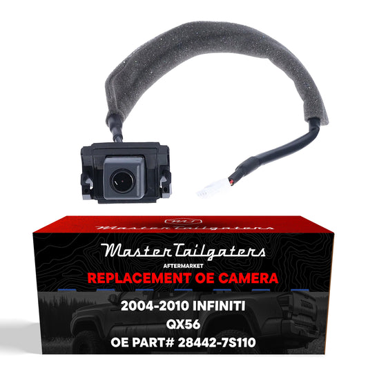 Infiniti QX56 OE backup camera for 2004-2010 by Master Tailgaters; foam-wrapped harness on Tampa Home & Garden Store