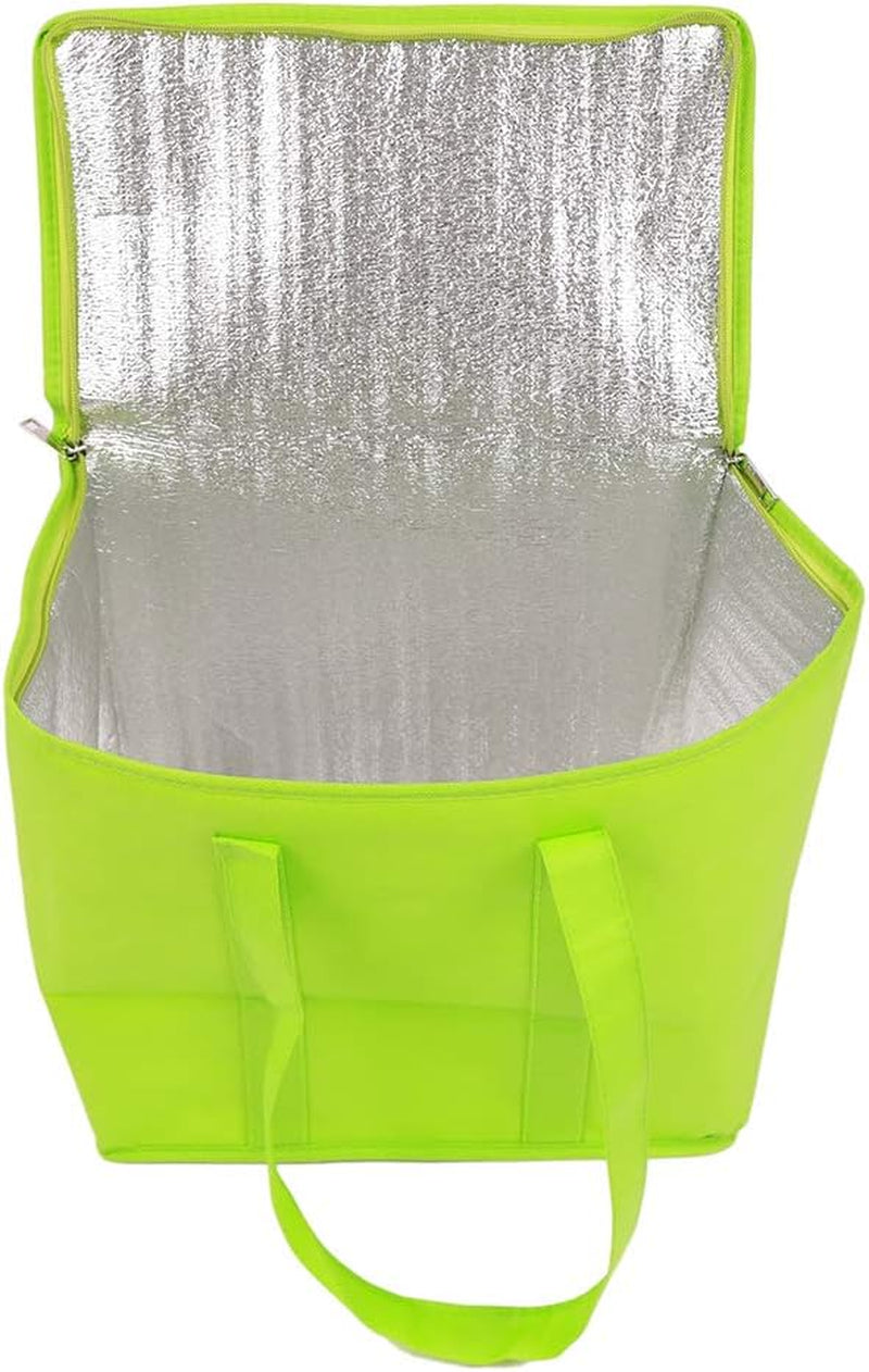 ♻️ EcoInsulate™ Heavy-Duty Reusable Insulated Grocery Bags – 2-Pack, Large Capacity, Thermal Cooler Totes with Zipper & Reinforced Bottom – For Groceries, Picnics, Camping & More