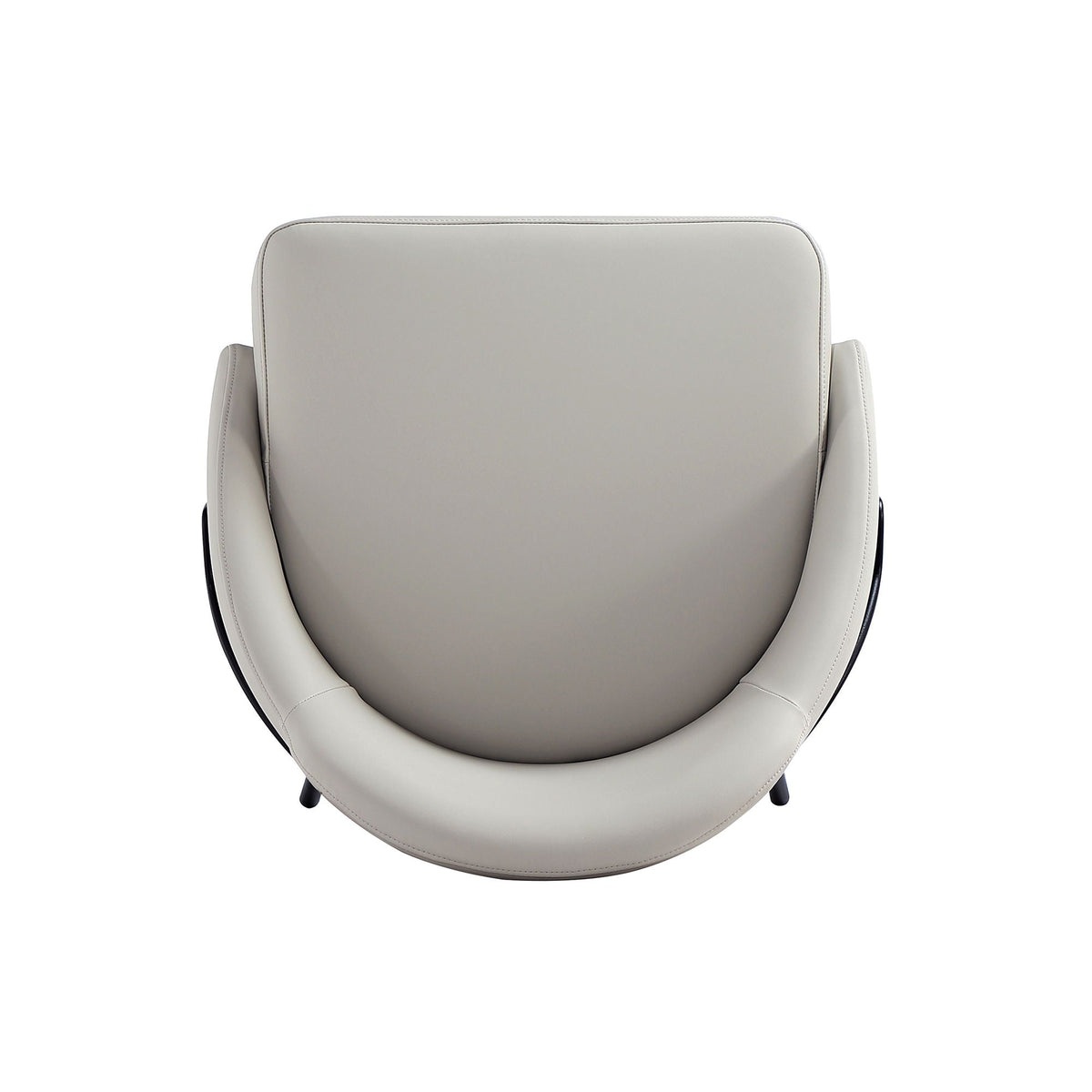 Gracie Upholstered Barstool, light gray faux leather, 28–30in bar height, HouseOfZazla on Tampa Home & Garden Store