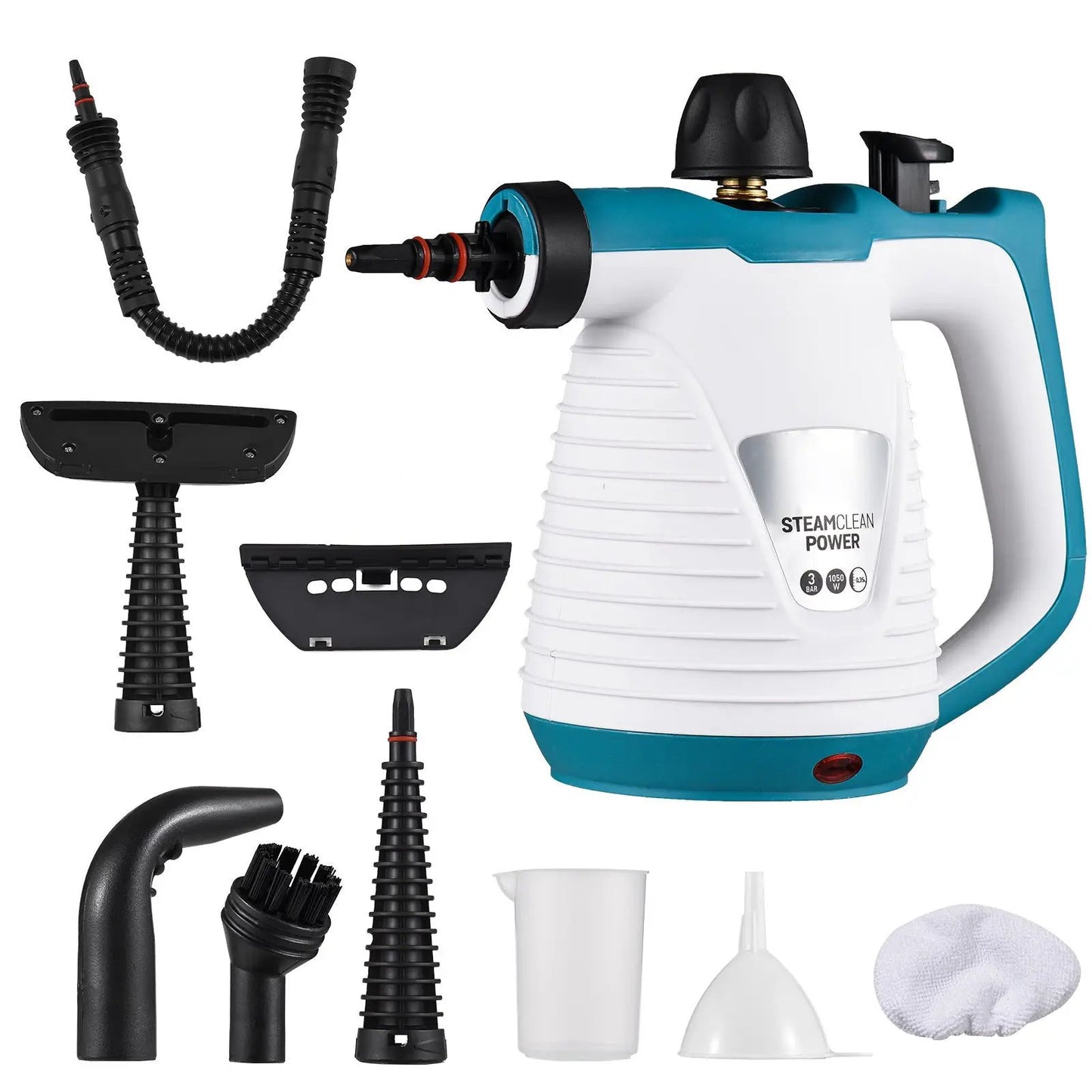 Q388 Steam Cleaner teal/white body with multiple attachments by FLIPSTYLEZLLC on Tampa Home & Garden Store