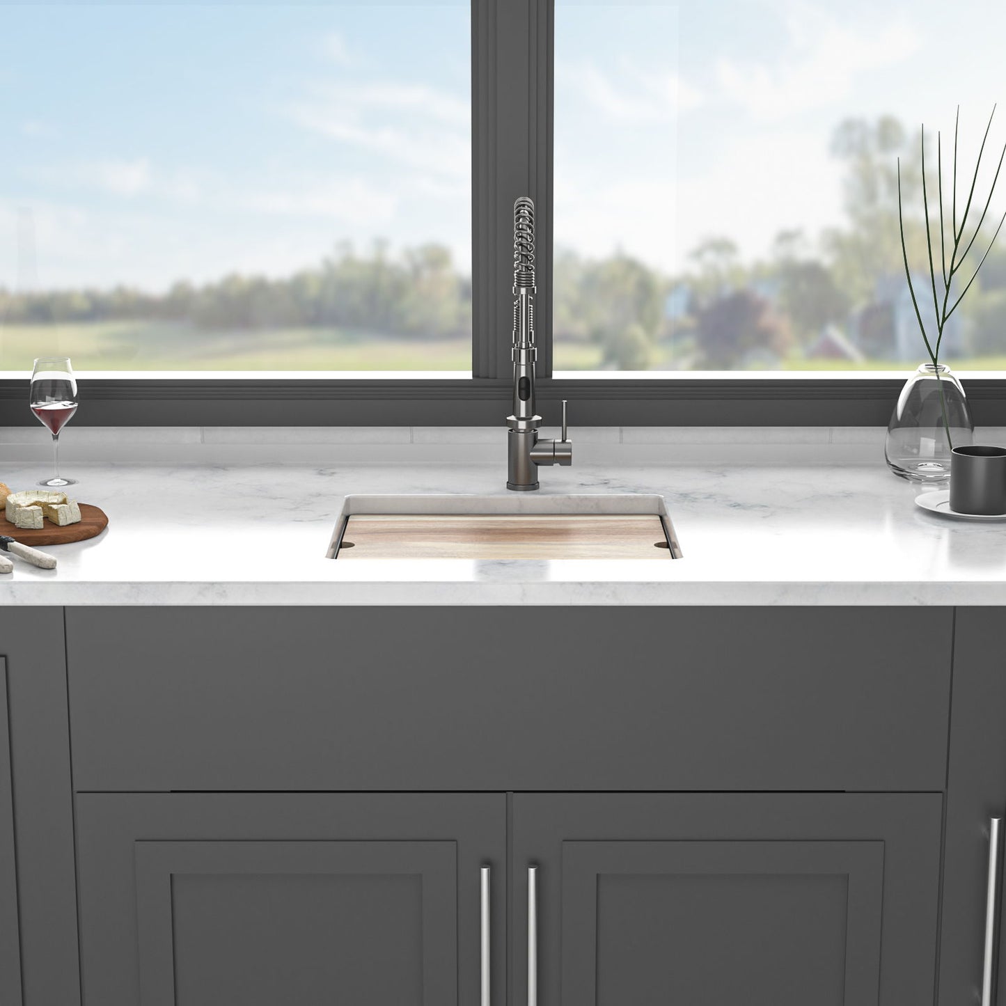Undermount Quartz Composite Kitchen Sink