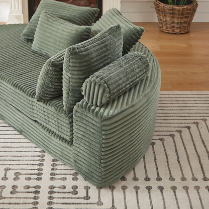 Semi Circular 2 in 1 Sofa Bed with Neck Pillow