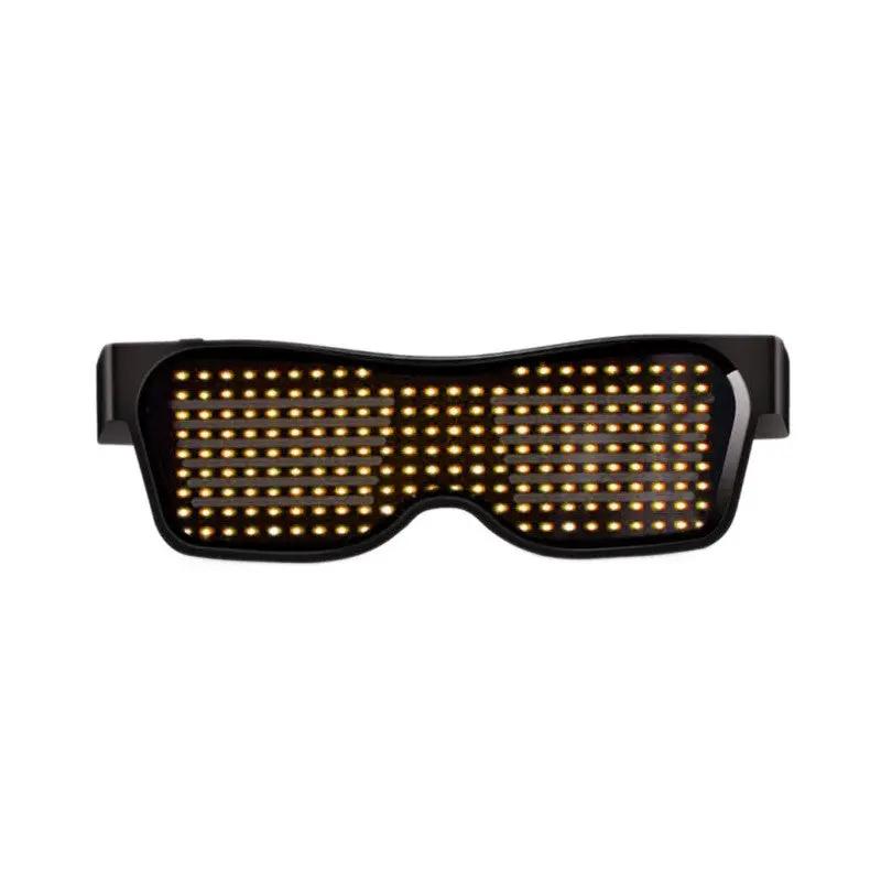 LED luminous glasses with orange LED panel, black frame by FLIPSTYLEZLLC on Tampa Home & Garden Store