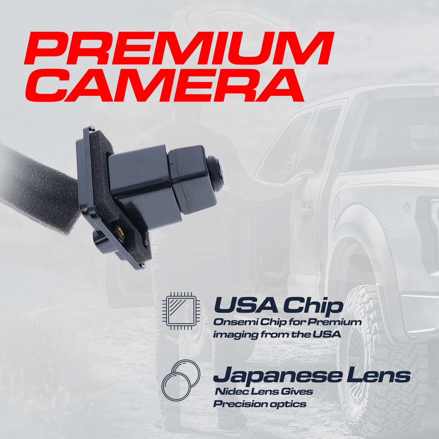 Master Tailgaters Infiniti QX50 backup camera OEM replacement, 2015–2017 black housing on Tampa Home & Garden Store