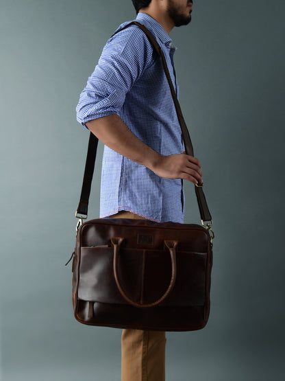 Crimson Contemporary Briefcase - Tampa Home & Garden Store