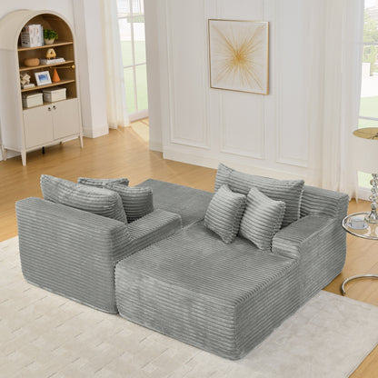Premium Velvet Sofa And Lazy Lounge Chair