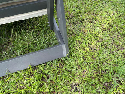 Hips Loveseat and Wood Grain Outdoor Sofa