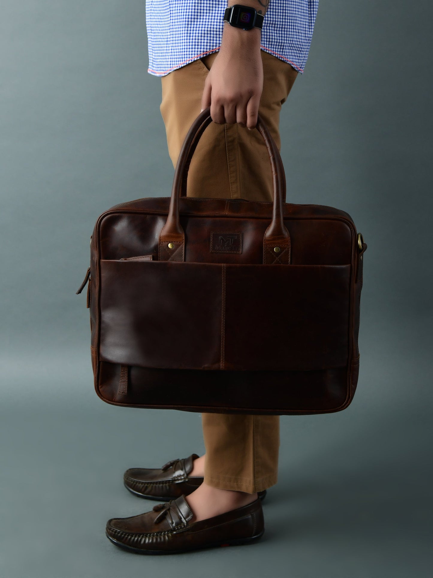 Crimson Contemporary Briefcase - Tampa Home & Garden Store